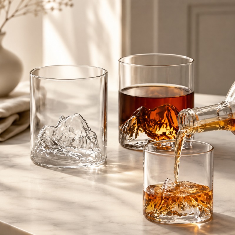 Crystal Wine Glass - Bicchiere da whisky Guanshan Glacier Mountain,